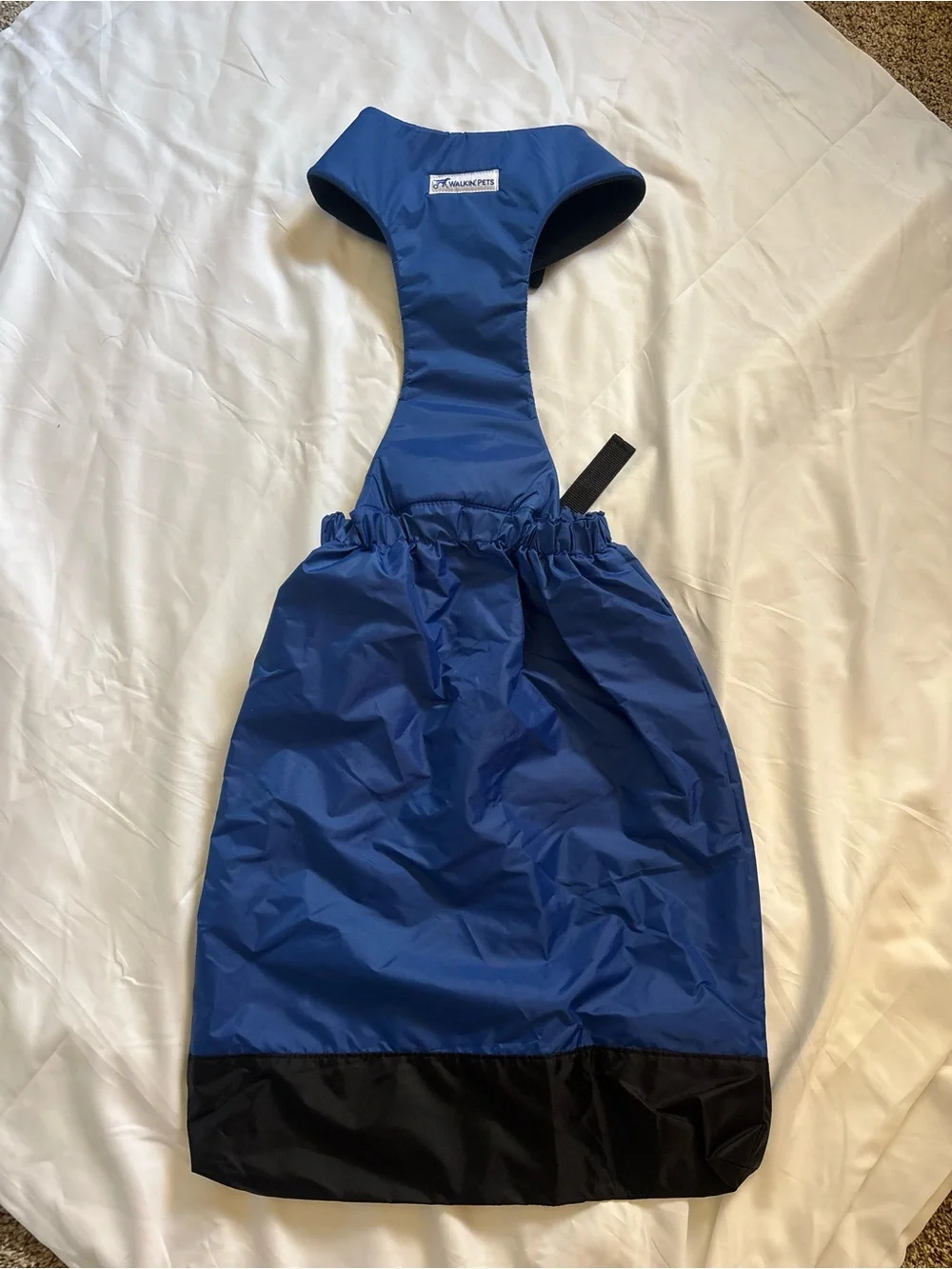 Walkin' Pets Walkin' Drag Bag Dog Drag Bag XL Blue/Black Nylon Leash Ring